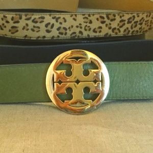 Tory Burch Gold Belt Buckle + Interchangeable Belt